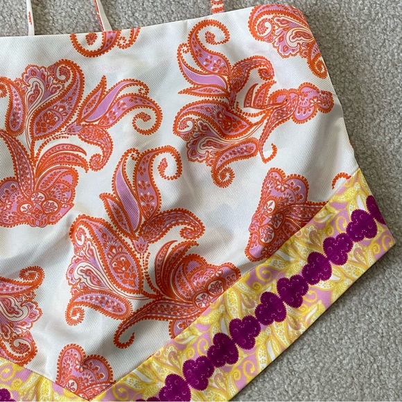 New! Eloquii paisley bandana crop Top 54173 - Picture 6 of 16